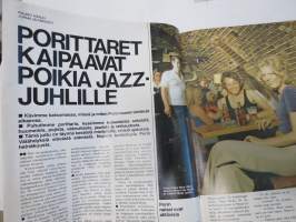 Apu 1973 nr 28, ilmestynyt 13.7.1973, sis. mm. seur. artikkelit / kuvat / mainokset; Kansikuva Irwin Goodman - Irwinin uusi elämänmuoto - aurinkoa, porkkanoita ja