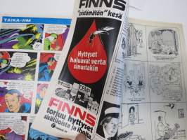 Apu 1973 nr 24,15.6.1973, Teppo J. Suonperän kuolema Luonetjärvi, Helena Kara, Jorma Kinnunen, vaatteita paperinukke Heli Lehtoselle, TA-PA Tampellan Palloilijat...