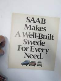 Saab 1970 Model Line 96 V4, 95 V4, 99, 99 E Automatic,  USA -myyntiesite