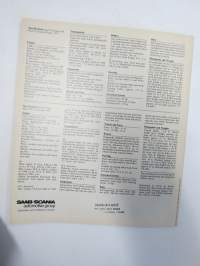 Saab 1970 Model Line 96 V4, 95 V4, 99, 99 E Automatic,  USA -myyntiesite