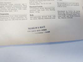 Saab 1970 Model Line 96 V4, 95 V4, 99, 99 E Automatic,  USA -myyntiesite