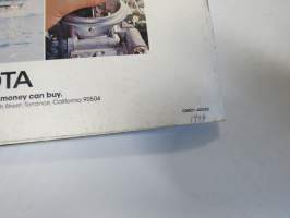 Toyota Corolla, Celica, Corona, Mark II, Half-Ton, Land Cruiser 1974 USA -myyntiesite