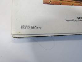 Toyota Corolla, Celica, Corona, Mark II, Half-Ton, Land Cruiser 1974 USA -myyntiesite