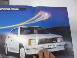 Opel Kadett GT/E  -myyntiesite, ranskankielinen