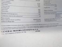 Opel Kadett GT/E  -myyntiesite, ranskankielinen