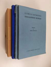 Linguaphone setti : English Course ; Englannin kurssi : Sanastot ja tekstit äänilevyyn ; Kieliopillisia selityksiä + vinyylilevyt ja kantolaukku