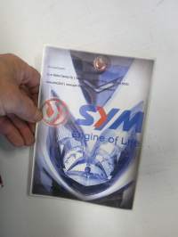 Sym 50 cc skootteri -käyttöohjekirja / huolto-ohjekirja