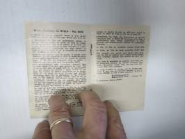 Bilora Bella 66 Instructions -käyttöohjekirjanen, monikielinen, myös suomeksi