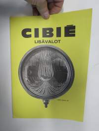 Cibie lisävalot 1974 -tuoteluettelo / myyntiesite