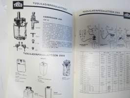 Trico tuulilasin laitteita ja varusteita 1966 -tuoteluettelo