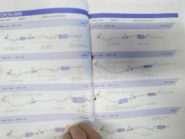 Toyota Exhaust System 1985 part number guide (alkuperäiset pakoputket) -tuoteluettelo