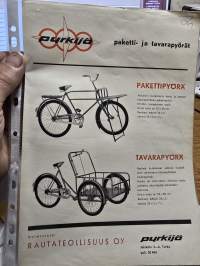 pyrkijä paketti- ja tavarapyörä myyntiesite.