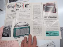 Schaub-Lorenz Transistorsuper-Programm 1961 Touring T 20, T 20 L, Weekend T 10, Golf T 20 -myyntiesite + Amigo T 20 L Service + T 20 L Bedfenungsanleitung ohje