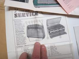 Schaub-Lorenz Transistorsuper-Programm 1961 Touring T 20, T 20 L, Weekend T 10, Golf T 20 -myyntiesite + Amigo T 20 L Service + T 20 L Bedfenungsanleitung ohje