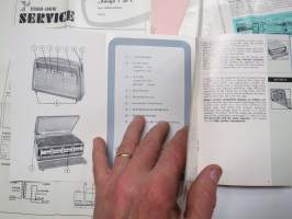 Schaub-Lorenz Transistorsuper-Programm 1961 Touring T 20, T 20 L, Weekend T 10, Golf T 20 -myyntiesite + Amigo T 20 L Service + T 20 L Bedfenungsanleitung ohje