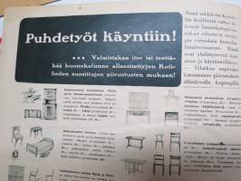 Suomen Kuvalehti 1944 nr 48, 2.12.1944, Puhdetyöt käyntiin - Kotilieden piirustusmalleja, Yhteiskunnan sairas sydän, Churchill,  Onko Ruijan suomalaisten satu loppu