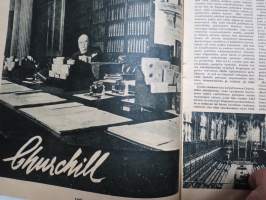 Suomen Kuvalehti 1944 nr 48, 2.12.1944, Puhdetyöt käyntiin - Kotilieden piirustusmalleja, Yhteiskunnan sairas sydän, Churchill,  Onko Ruijan suomalaisten satu loppu