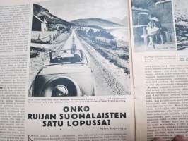 Suomen Kuvalehti 1944 nr 48, 2.12.1944, Puhdetyöt käyntiin - Kotilieden piirustusmalleja, Yhteiskunnan sairas sydän, Churchill,  Onko Ruijan suomalaisten satu loppu