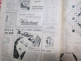 Suomen Kuvalehti 1944 nr 48, 2.12.1944, Puhdetyöt käyntiin - Kotilieden piirustusmalleja, Yhteiskunnan sairas sydän, Churchill,  Onko Ruijan suomalaisten satu loppu