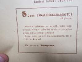 Opi leikkien palapeli S2-peli sanaluokkaharjoitus (48 palasta, Kertomus - Koiranpennut - laatinut Inkeri Laurinen - kuvitus Rudolf Koivu - kuori ja kannet Martta