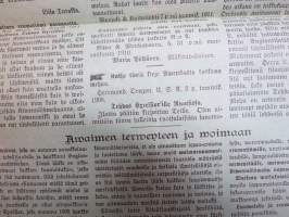 Englantilainen Kivennäismehu - "Jos tunnette jonkun sairaan niin antakaa hänen lukea tämä lehti!" -Tehdas Excelsior, Sirkkalankatu Turku -mainos, asiakaskirjeitä