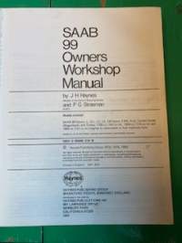 Saab 99 owners workshop manual 1969-1979