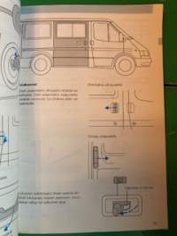 Ford Transit omistajan käyttöohjekirja, suomenkielinen.