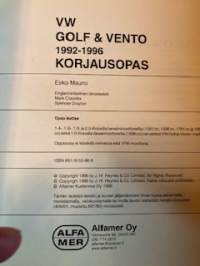 Volkswagen Golf &amp; Vento korjausopas 1992-1996
