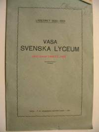 Vasa svenska lyceum läseåret 1920-1921