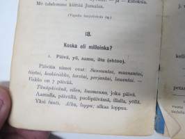 Äidinkielen oppikirja kuuromykille I osa -oppikirja, jossa omistajan nimikirjoitus; Juho Loima