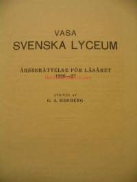 Vasa svenska lyceum läseåret 1926-1927