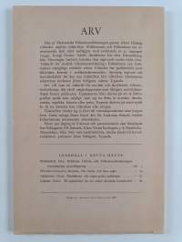 ARV Tidskrift för nordisk folkminnesforskning, häft. 1-2, 1945