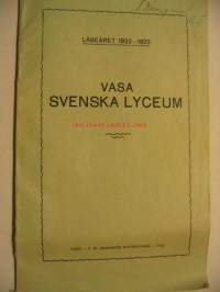 Vasa svenska lyceum läseåret 1922-1923
