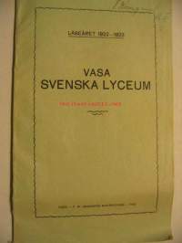 Vasa svenska lyceum läseåret 1922-1923