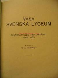 Vasa svenska lyceum läseåret 1922-1923