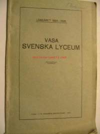 Vasa svenska lyceum läseåret 1924-1925