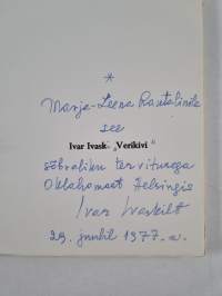 Verikivi : viies kogu luuletusi 1973-1976 (signeerattu)