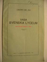 Vasa svenska lyceum läseåret 1921-1922