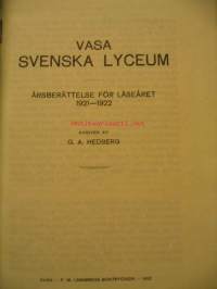 Vasa svenska lyceum läseåret 1921-1922