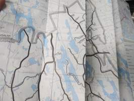 Kangasniemi Haja-asutusalue osooitekartta 1:50 000 Karttakeskus 1993 -kartta