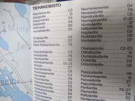 Kangasniemi Haja-asutusalue osooitekartta 1:50 000 Karttakeskus 1993 -kartta
