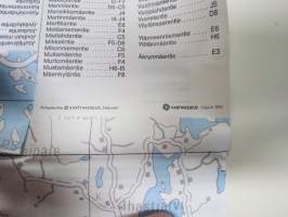 Kangasniemi Haja-asutusalue osooitekartta 1:50 000 Karttakeskus 1993 -kartta