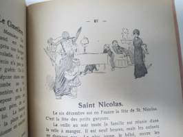Livre illustré pour les enfants - Partie française -kirja 67. painos vuodelta 1918, huomaa vielä Pietariin (St. Petersburg) M.O. Wolff´in kirjakauppa / -kustantamo