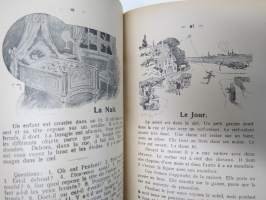 Livre illustré pour les enfants - Partie française -kirja 67. painos vuodelta 1918, huomaa vielä Pietariin (St. Petersburg) M.O. Wolff´in kirjakauppa / -kustantamo