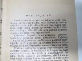 Laulukirja - Koulun ja kodin lauluja, Koululaisen musiikkioppi, Soittimet, Yhtyeet ym.