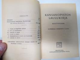 Kansanopiston laulukirja - nuottipainos