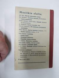 Valistuksen laulukirja, nuottipainos, sisältää nuottioppi-osuuden alussa