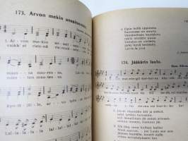 Nuorten laulukirja ja koululaisen musiikkitieto, kansikuvitus Martta Wendelin