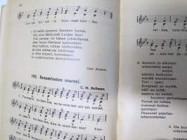 Nuorten laulukirja ja koululaisen musiikkitieto, kansikuvitus Martta Wendelin