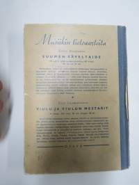 Nuorten laulukirja ja koululaisen musiikkitieto, kansikuvitus Martta Wendelin